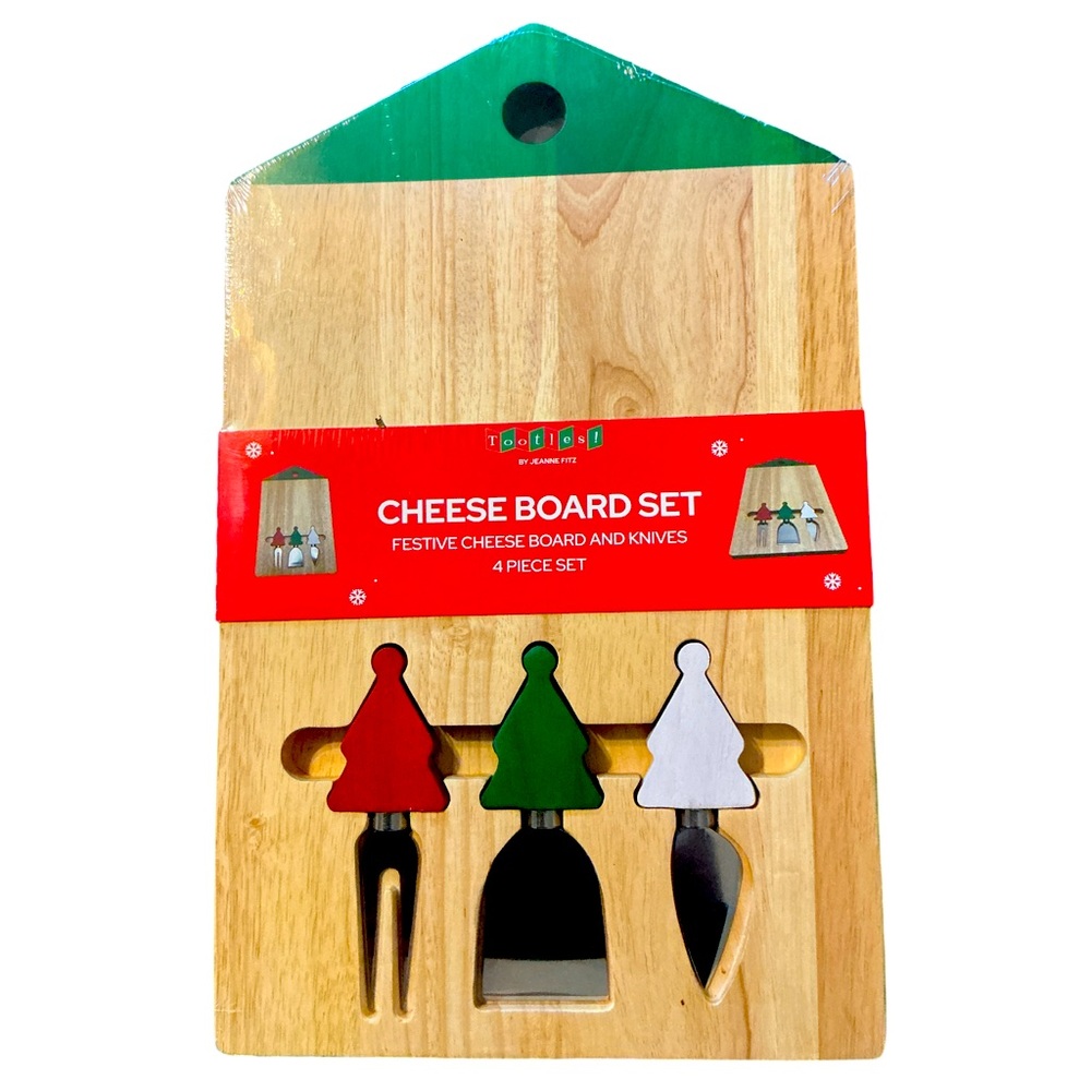 Tootles Cheese Board Set 4 Piece Set NEW